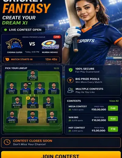 Qqqbet (qqqbet) fantasy cricket & matchday visual 3